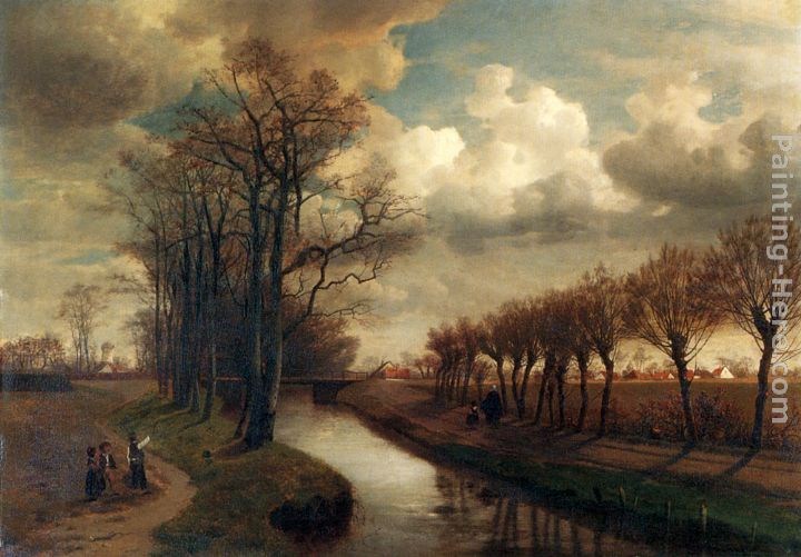 Jean-Pierre-Francois Lamoriniere By The Canal